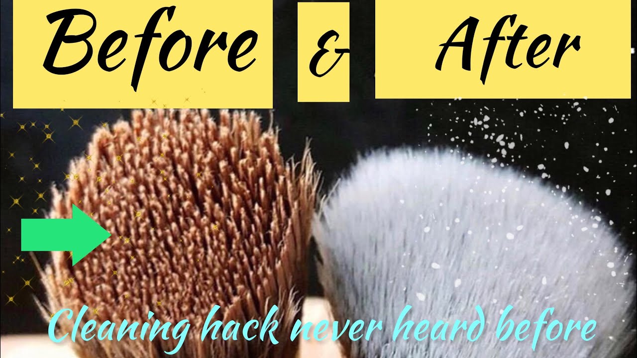 How to clean makeup brushes|No rubbing| Makeup brush cleaning hacks| deep clean makeup brushes#1