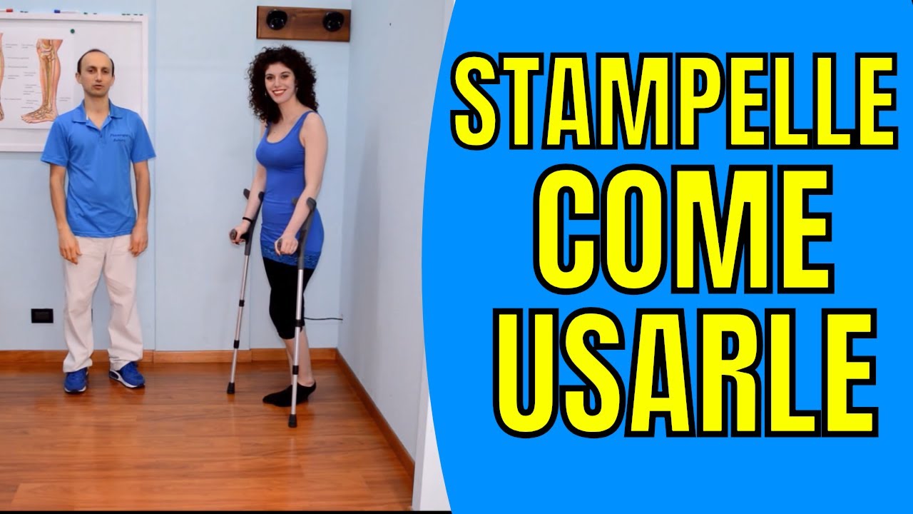 Come Usare le Stampelle Canadesi, Camminando (e sulle Scale)