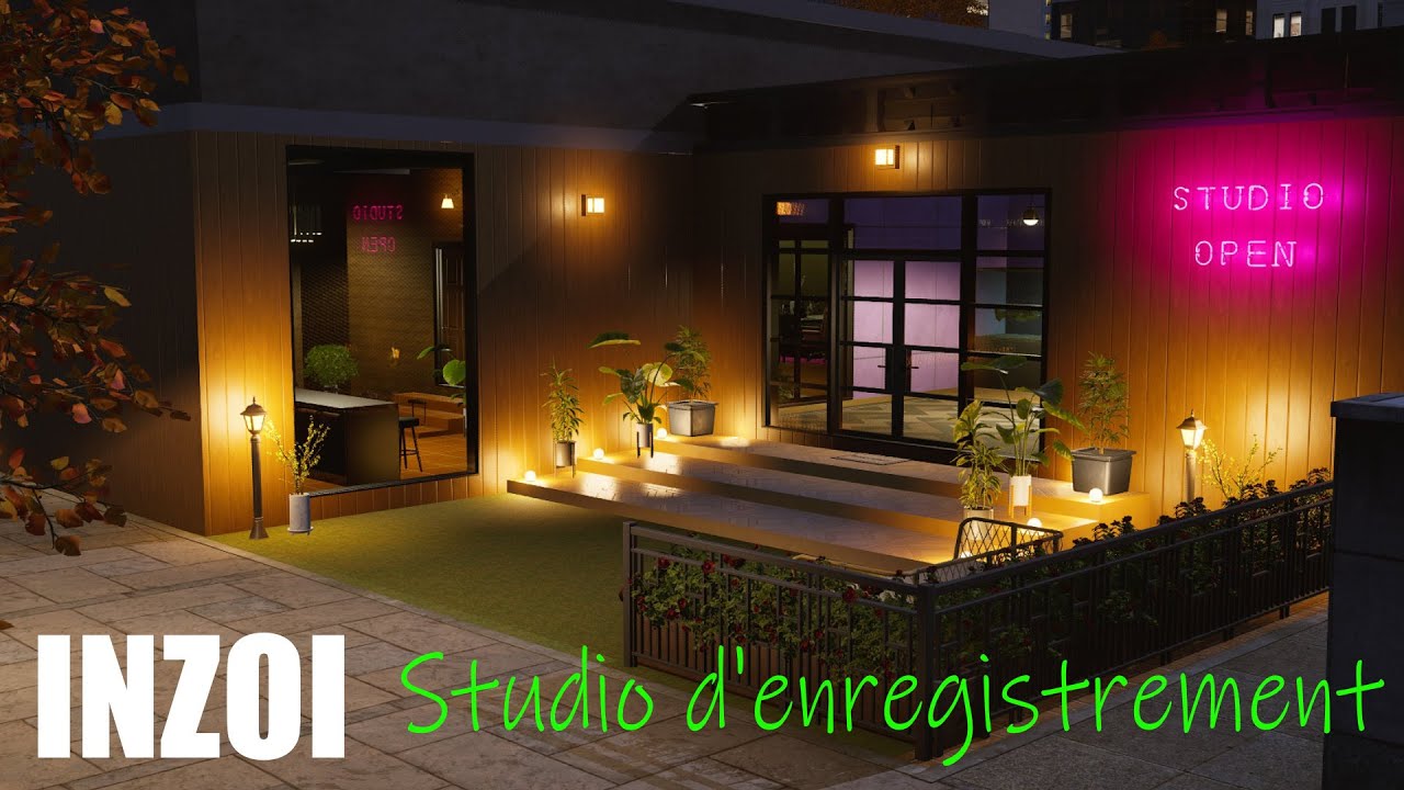 InZoi SpeedBuild : Rénovation Parc Aire de jeux appartement Gaya en Studio d’Enregistrement - Dowon