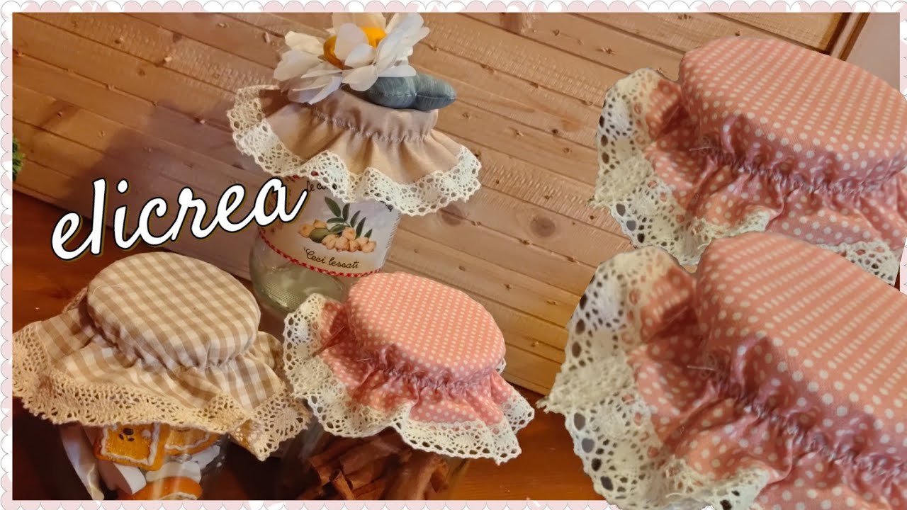 Copri barattolo facilissimo per un regalo / per la tua craft  room  #elicrea cucito creativo14.04.21