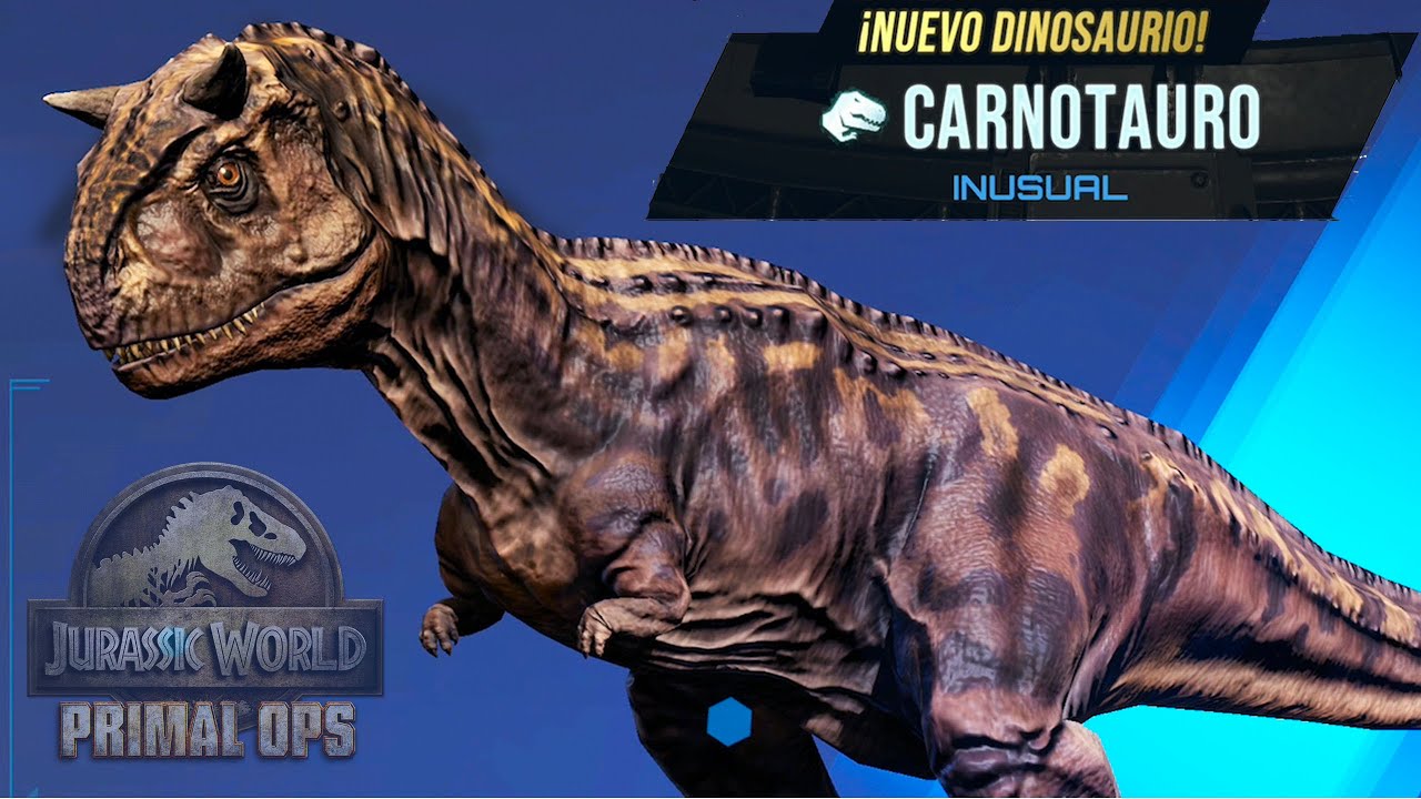 MI PRIMER CARNOTAURUS DINOSAURIO! nuevo juego y evento de Tiranosaurio Rex Jurassic World Primal Ops
