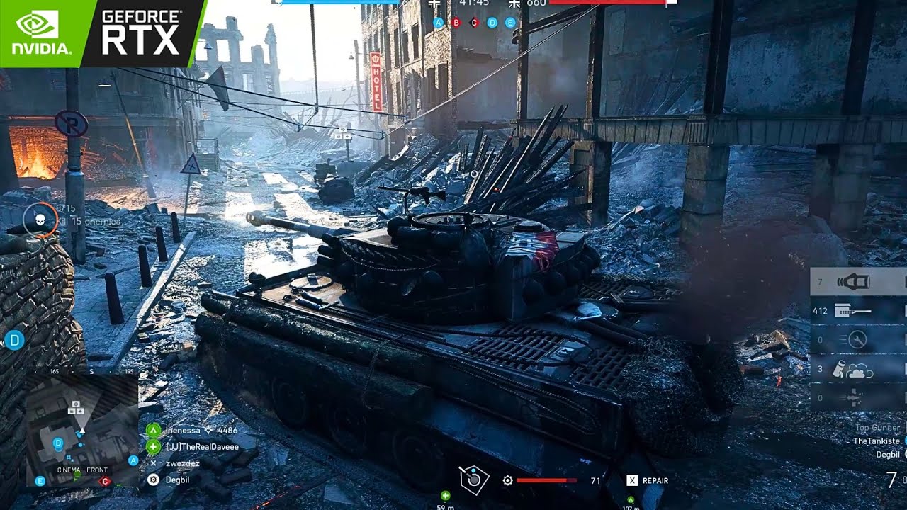 Battlefield V - Tiger Tank Perfect Match [70-0] | RTX Ultra
