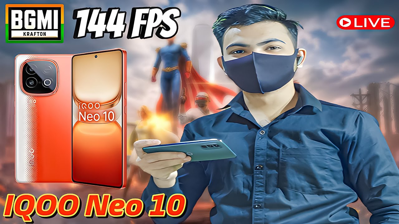 iQOO NEO 10 | 1v1 ROOM Live | BGMI NEW UPDATE 4.1 SOLO RANK PUSH 120 FPS 144 POCO F6 2K PUBG RODAN