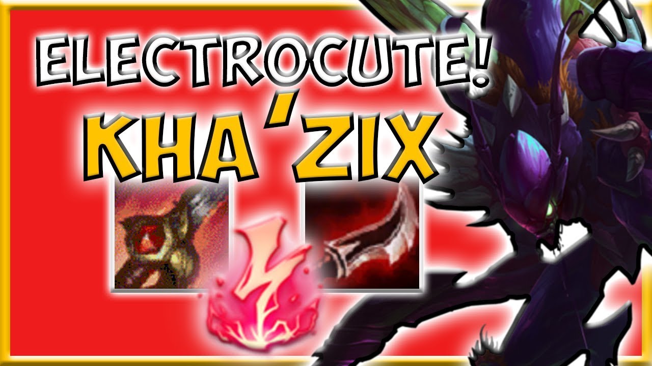 KHA’ZIX JUNGLE ELECTROCUTE! - Preseason 8 Season 8 s8 Patch 7.22 Gameplay w/ Commentary Guide
