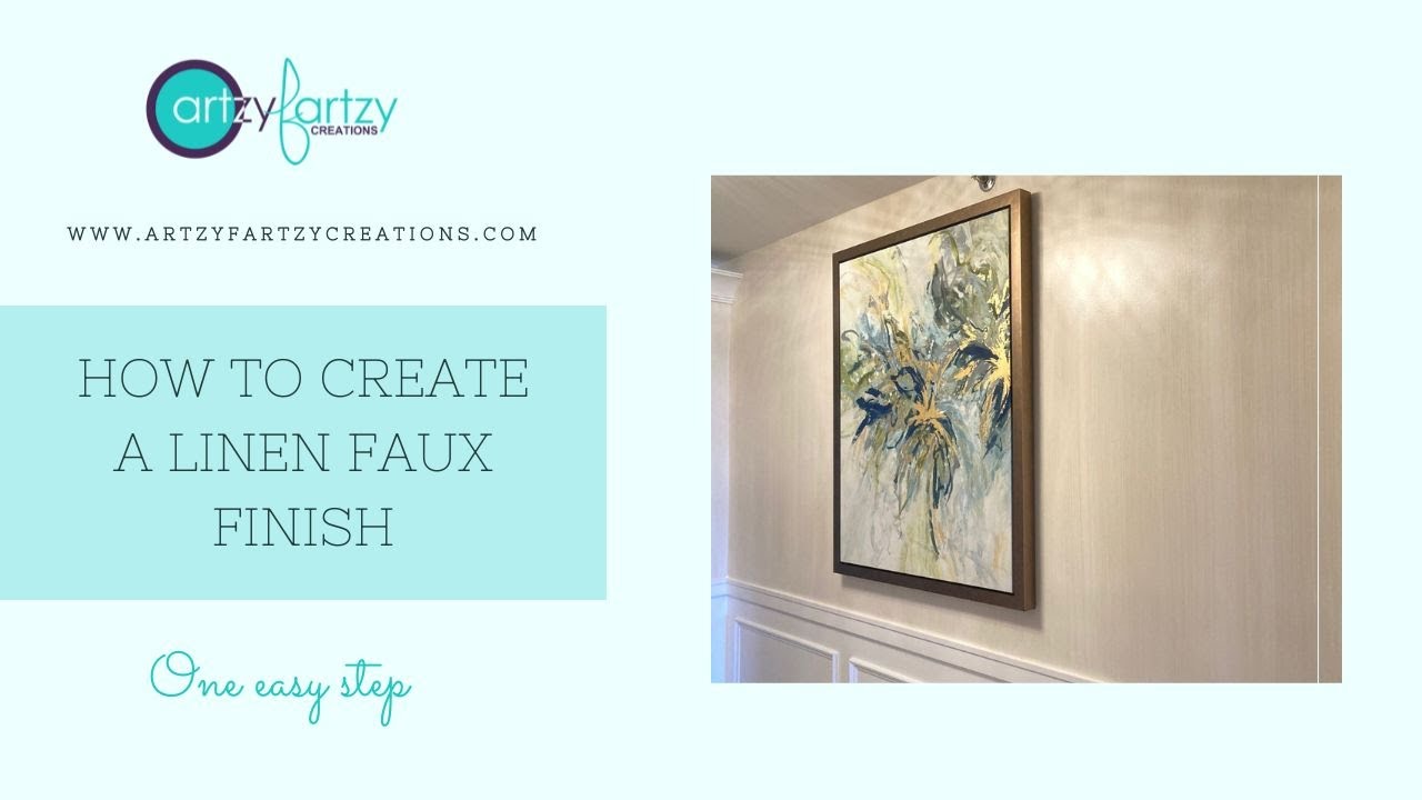 How to create a linen faux finish
