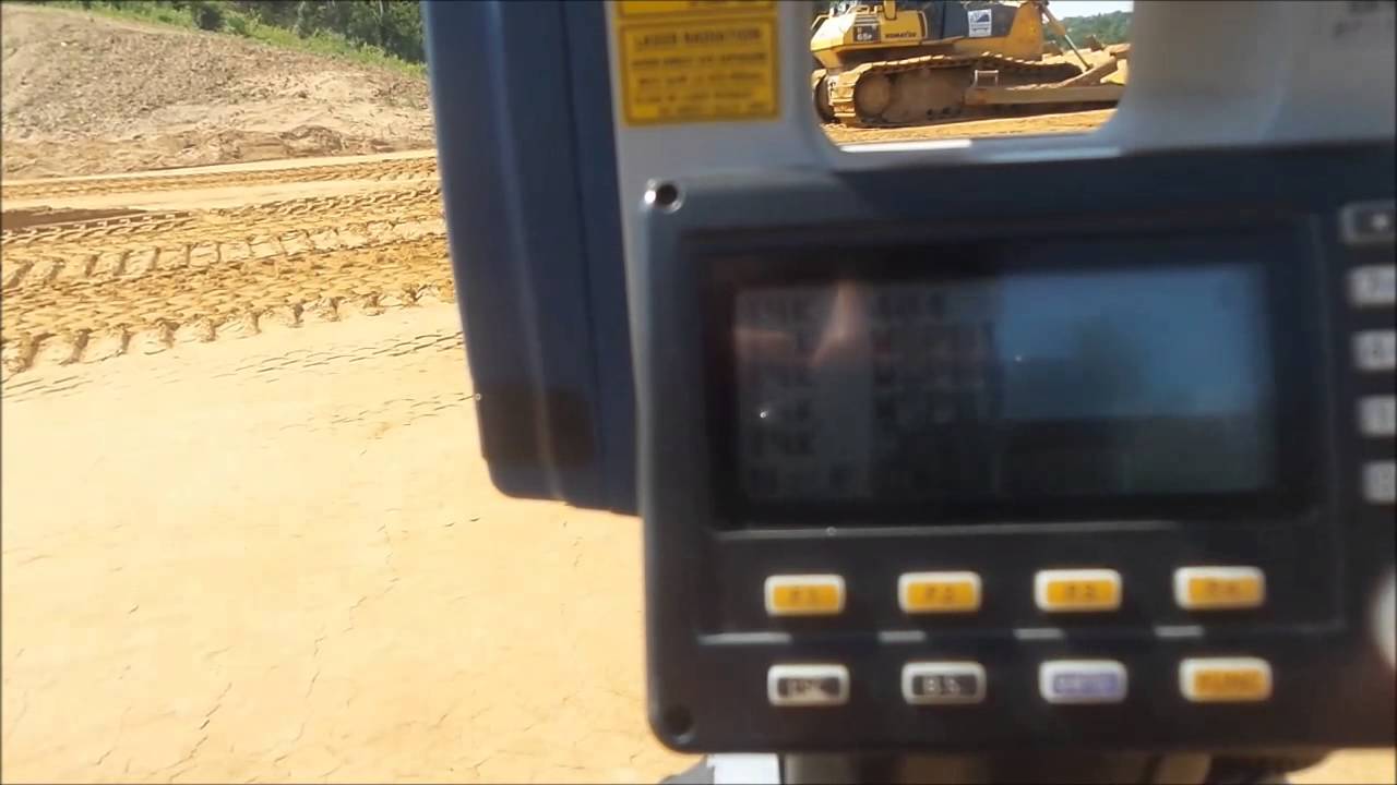 Как сделать засечку тахеометром  Sokkia SX 105