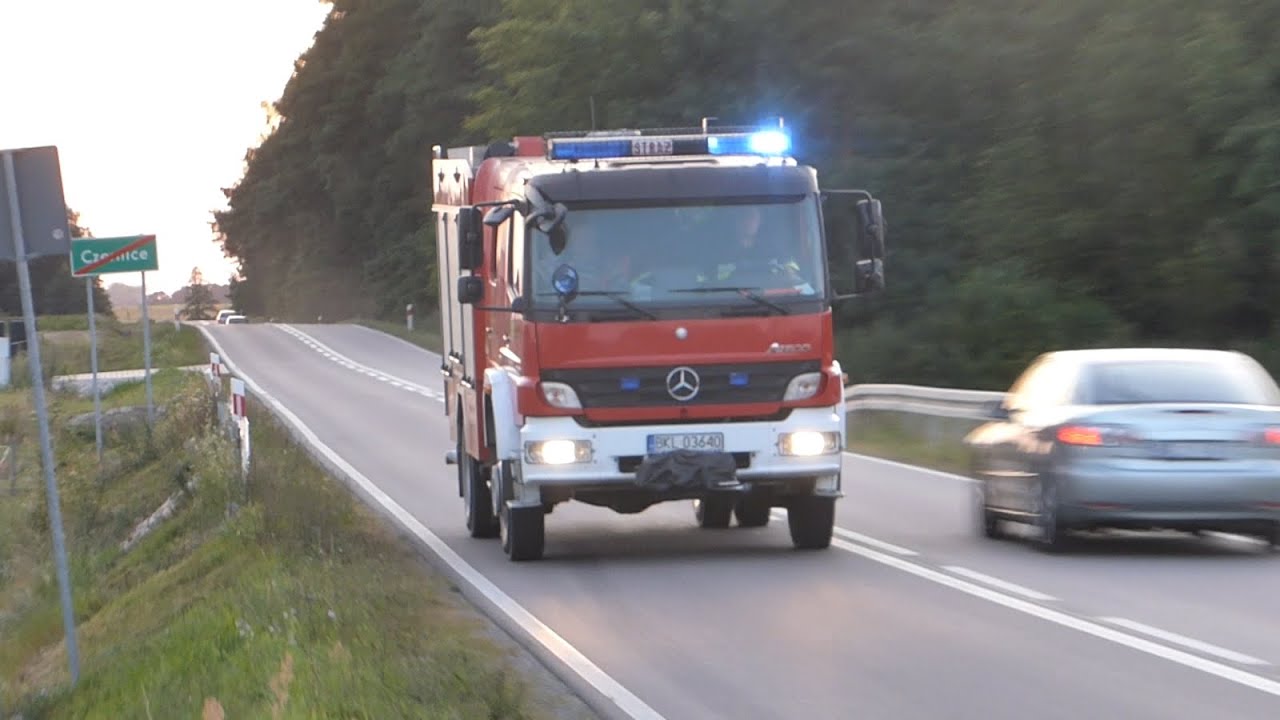 Alarmowo: 447[B]41 GBA Mercedes Benz Atego / Bocar - OSP KSRG Poryte z wodą do pożaru.