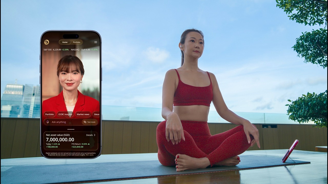 Avatar banking with OCBC WoW - first AI-native bank mobile app in the region for wealth management
