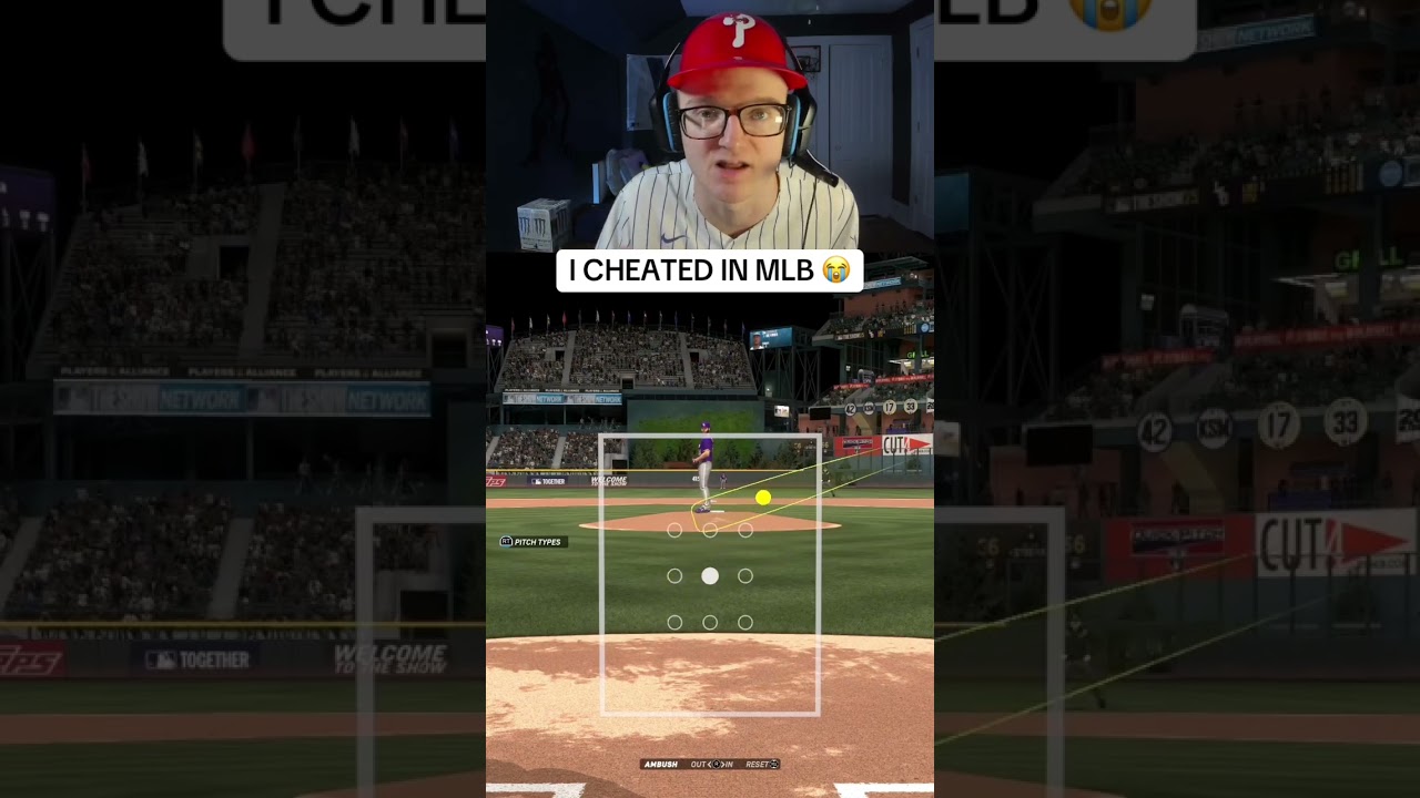 I CHEATED IN MLB 😭 #mlbtheshow25 #mlb #mlbtheshow #playful #funny