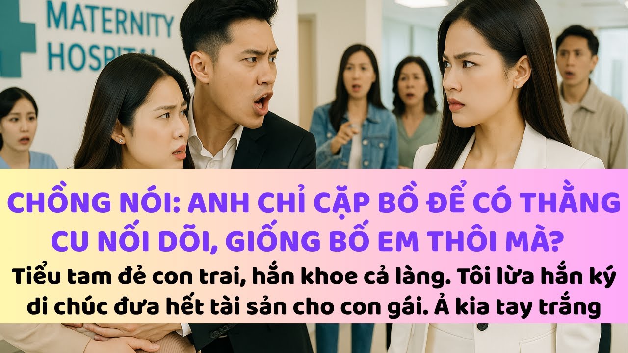 Chồng nói: Anh chỉ cặp bồ để có thằng cu nối dõi giống bố vợ mà thôi. Vợ trả thù lừa hắn ký di chúc