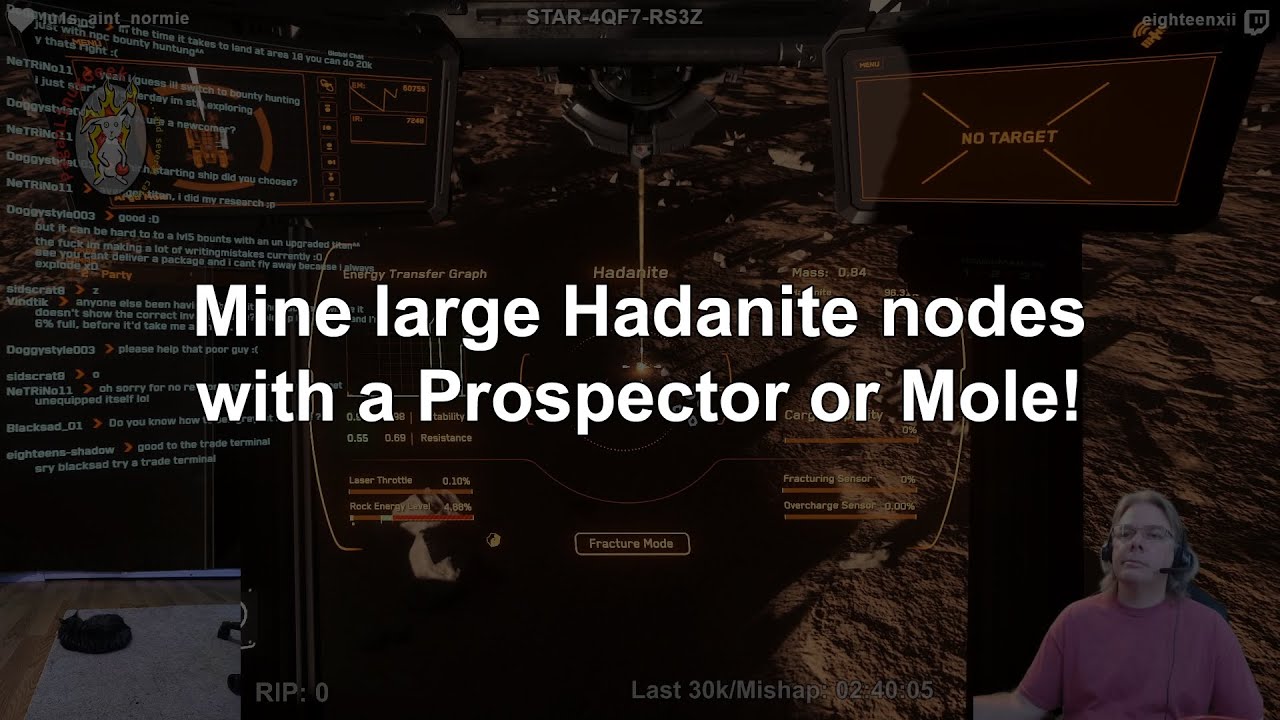 You CAN mine Hadanite with a Prospector or Mole in Star Citizen (but it sucks)!