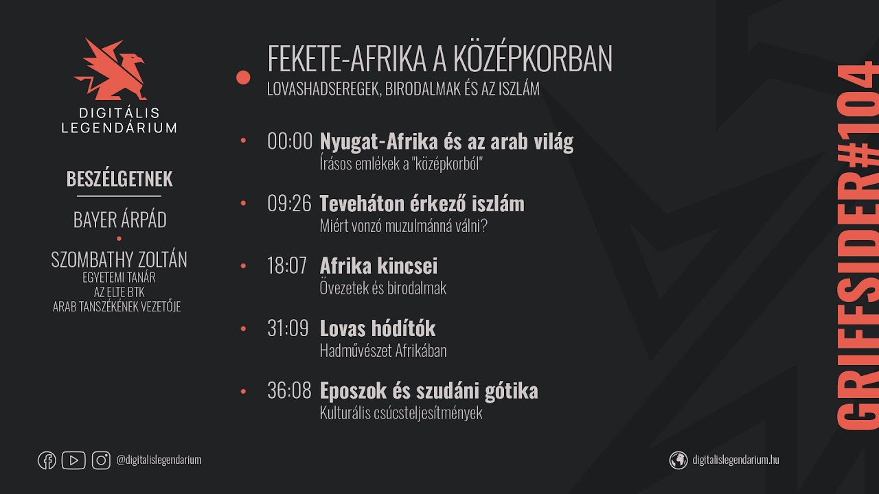 #104 - Fekete-Afrika a középkorban - Szombathy Zoltán, történész