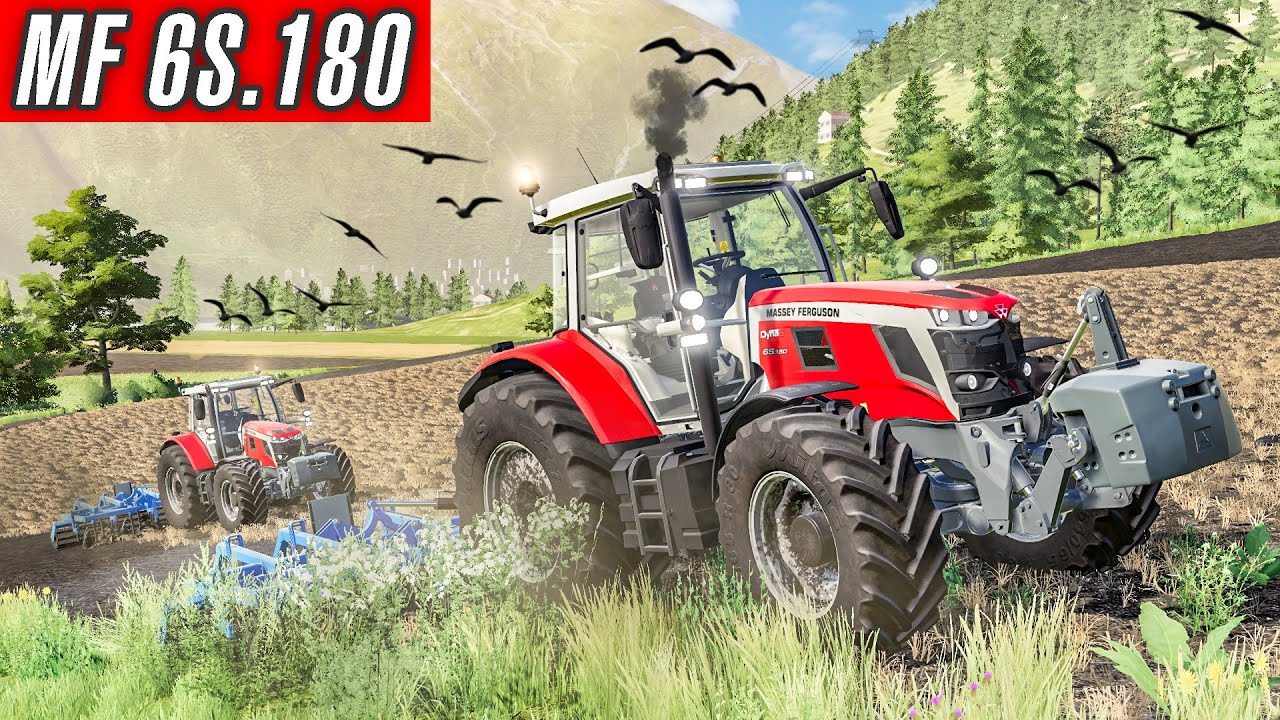 *2 TANE MASSEY FERGUSON 6S.180*  FS19 Alpine DLC - Bölüm 28