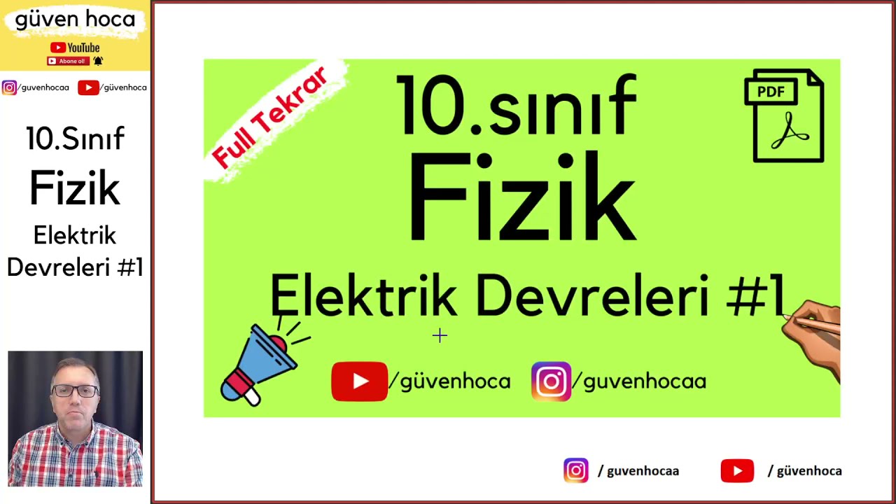 ELEKTRİK DEVRELERİ #1 10.SINIF - TYT - AYT