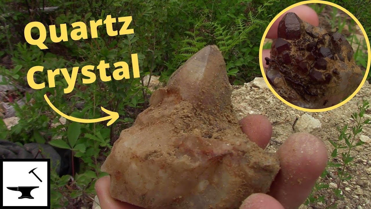 Searching for larger Crystals - Digging Quartz Crystals.