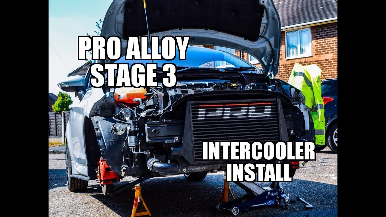 Fiesta st180 bumper removal and Pro Alloy intercooler install