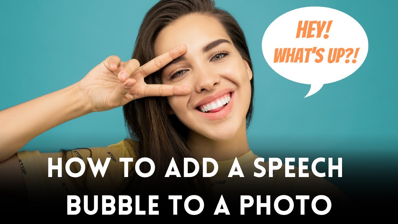How to Add a Speech Bubble to a Photo | 1-Minute Tutorial