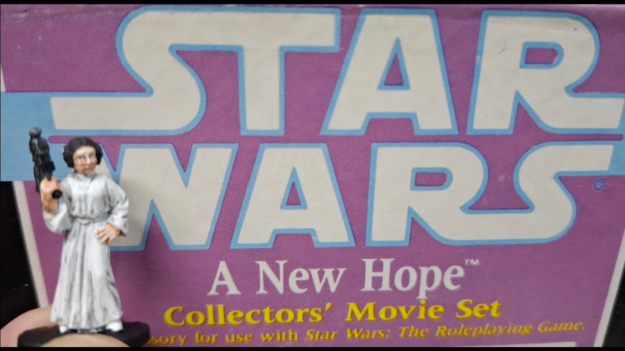 Набор для рисования «Принцесса Лея», West End Games, 1988, металл, 25 мм.