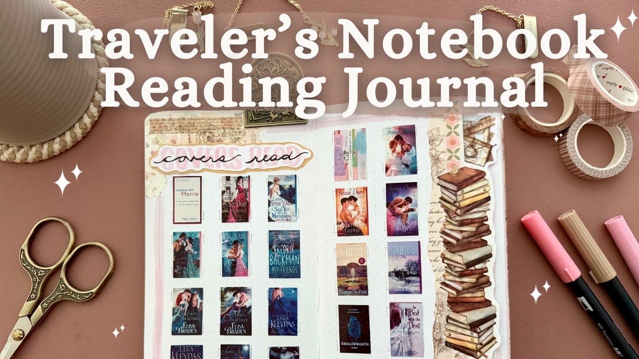 Читательский дневник в Traveler's Notebook 🌹обзор за первое полугодие
