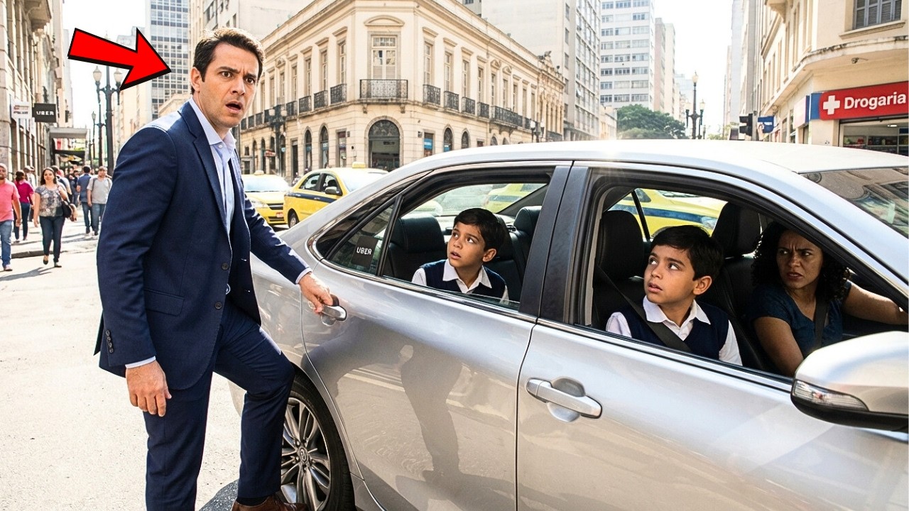 MILIONÁRIO INFÉRTIL CHAMA UM UBER E FICA SURPRESO AO VER O MOTORISTA COM GÊMEOS IDÊNTICOS A ELE