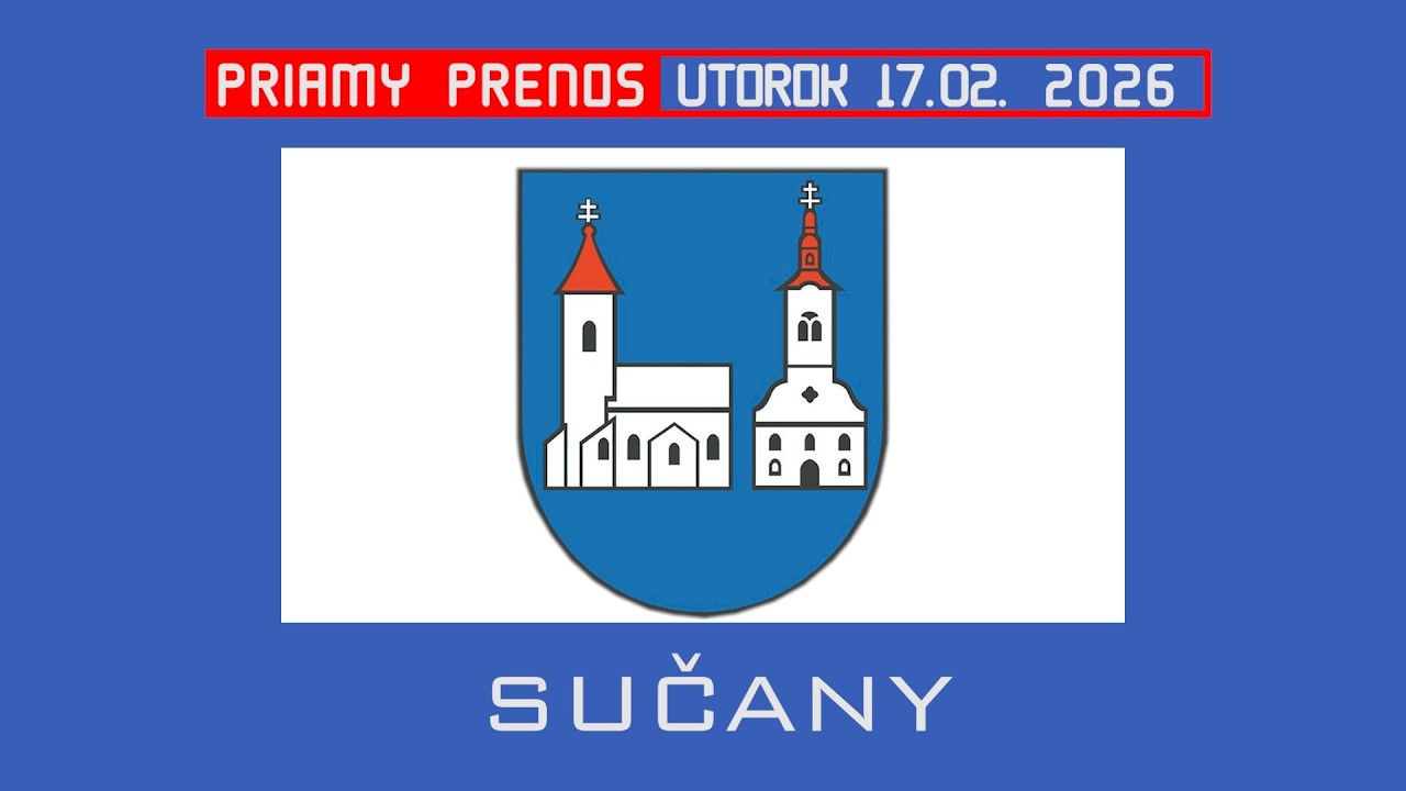 Obecné zastupiteľstvo Sučany 17.02. 2026 16:00