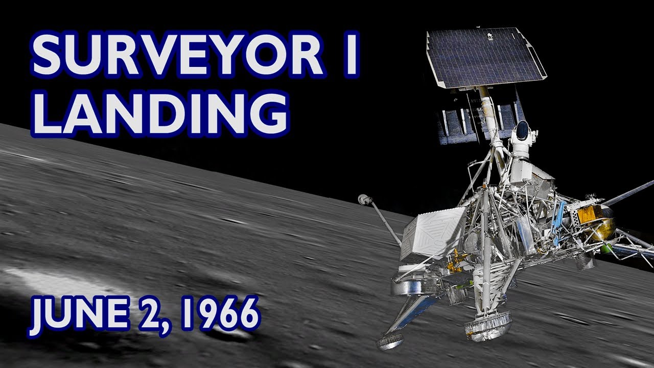 SURVEYOR 1 - Mission Control Audio Reconstruction & Simulation - 1st US Moon Landing (1966/06/02)