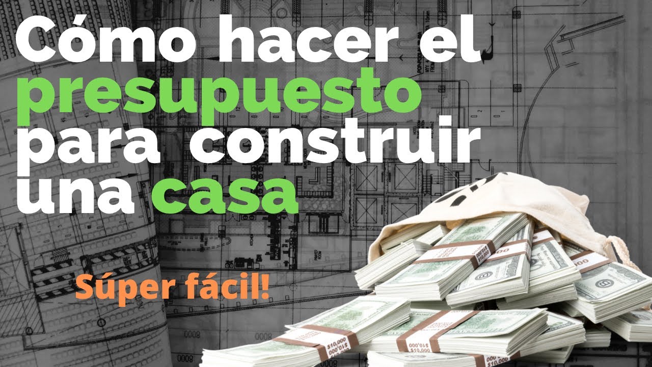 Como hacer un PRESUPUESTO de obra de una CASA- Precios unitarios - Súper fácil