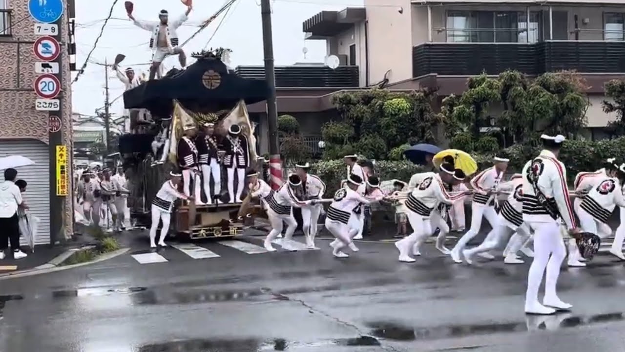 令和7年10月5日　信太・幸地区だんじり祭り試験曳き