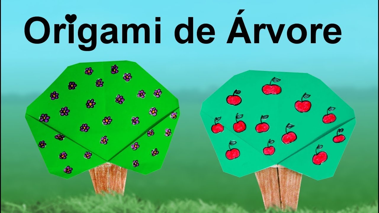 Como fazer Origami de Árvore.