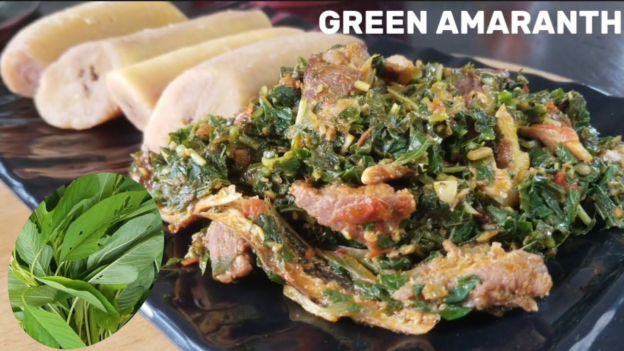 GREEN AMARANTH || CALLALOO||DELICIOUS CAMEROON FRIED GREEN RECIPE