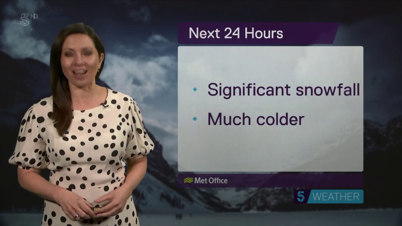 Clare Nasir - 5 News Weather 25/02/2020