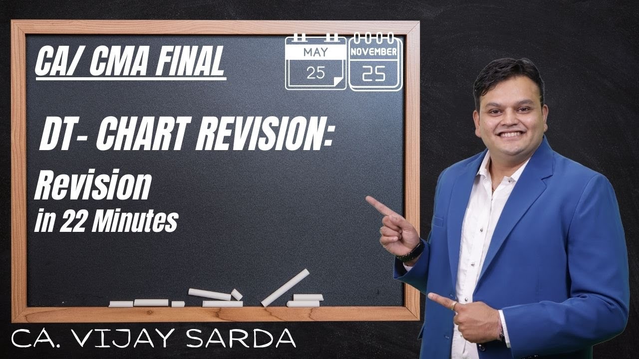 DT Revision | Revision Chart Revision | CA & CMA Finals May/ Nov 25| CA Vijay