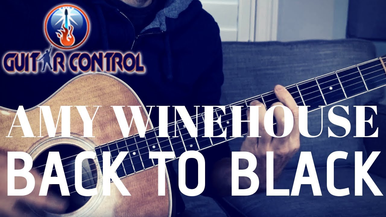 How To Play Amy Winehouse's Back To Black On Guitar - Beginner Acoustic Guitar Lesson