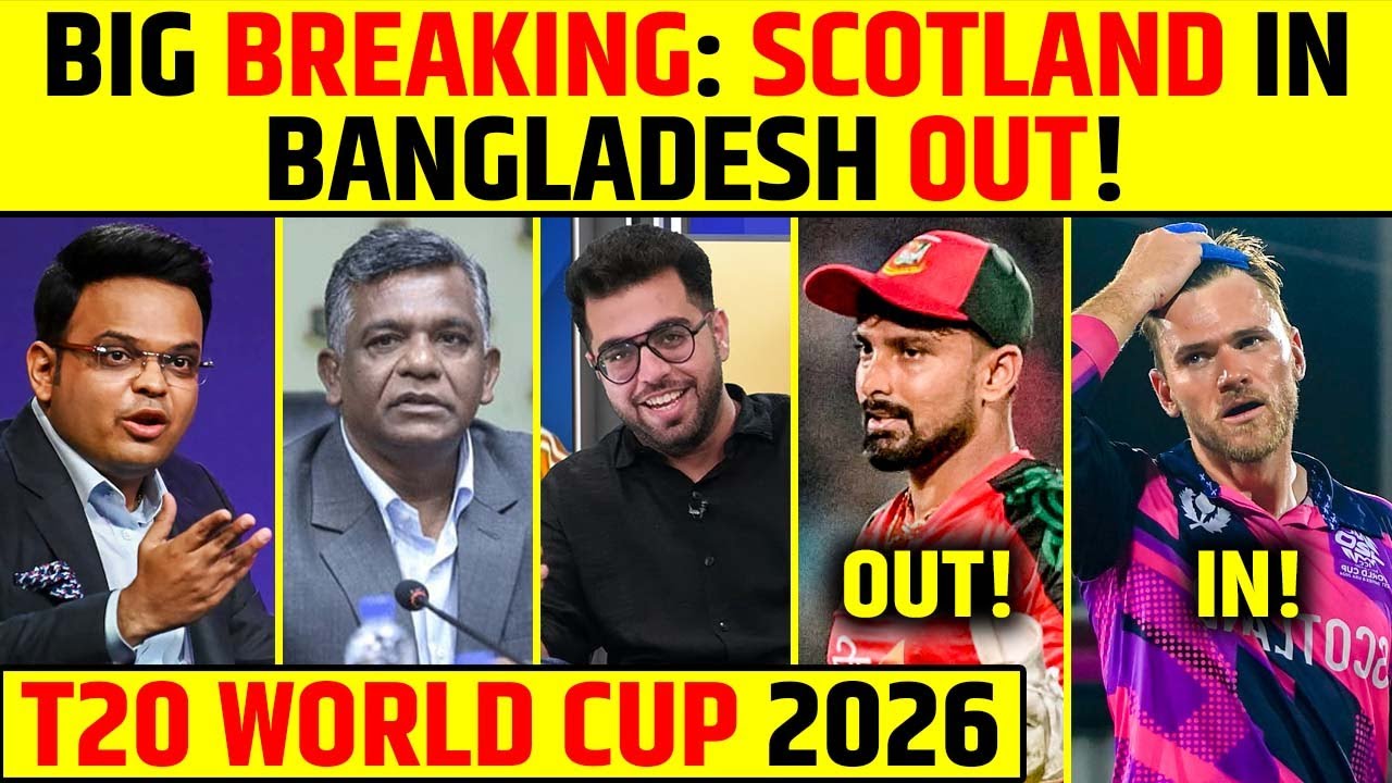 BIG BREAKING: SCOTLAND IN, BANGLADESH OUT OF T20 WORLD CUP 2026! #t20worldcup #jayshah