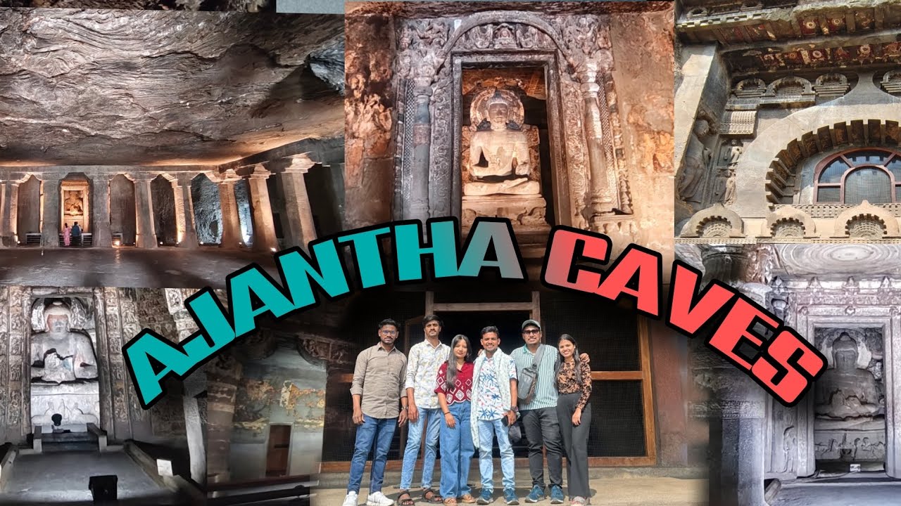 AJANTHA CAVES - MAHARASHTRA 🪾 #caves #ajantacaves #viral #video #videos #maharshtra #baudh #hindu