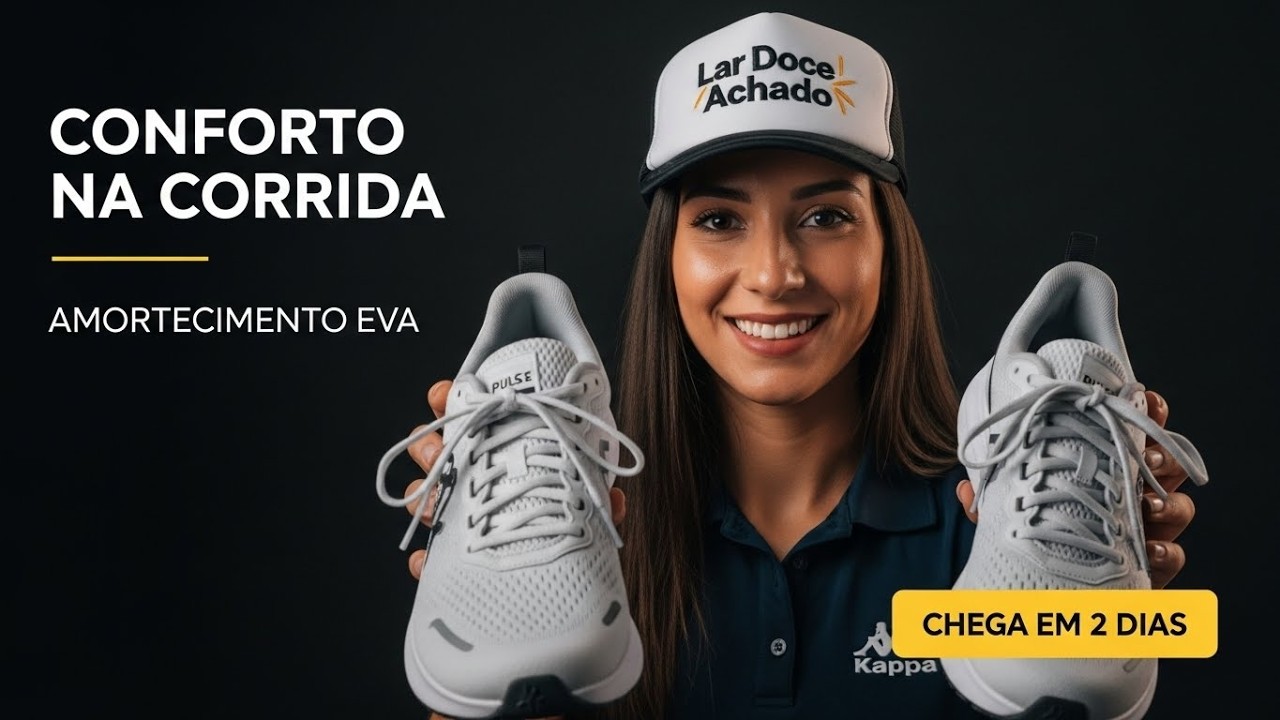 Tênis Kappa Pulse Rx corrida conforto amortecimento treino diário unissex