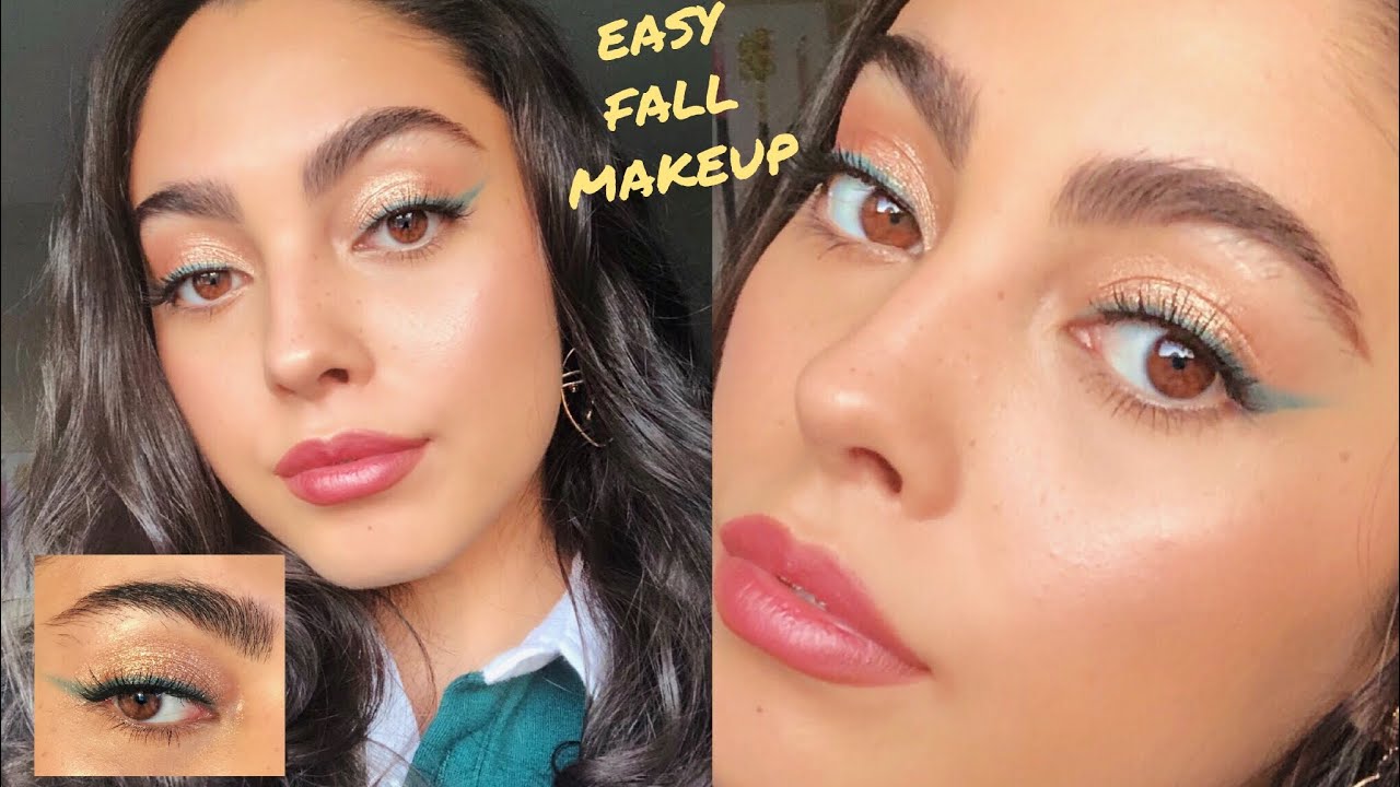 Easy Fall Makeup Tutorial w/ Colored Liner!