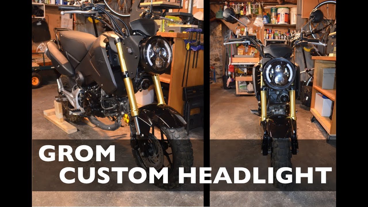Honda Grom LED Headlight/turn signal conversion
