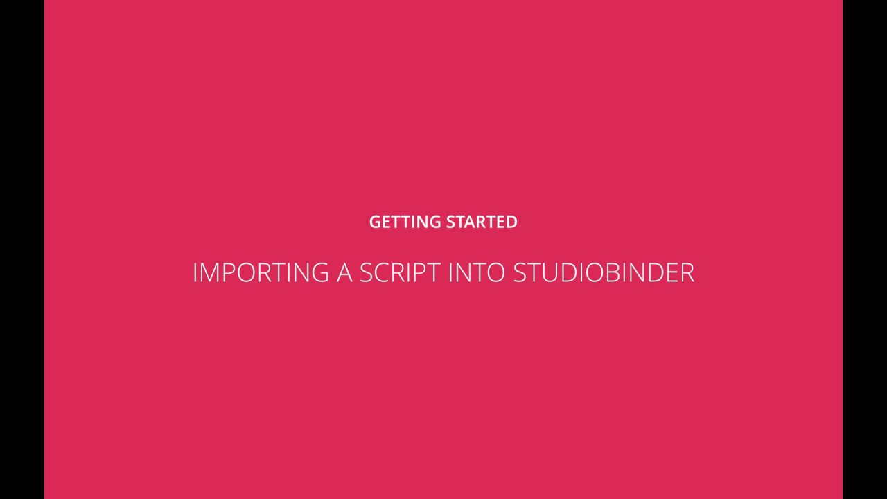 Creating a Shooting Schedule: Importing Final Draft Scripts into StudioBinder