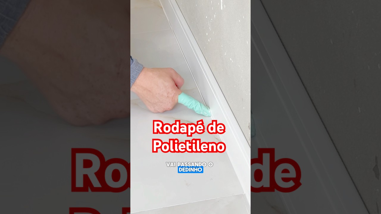 Como instalar Rodap&eacute; de polietileno  #dicas #obra #constru&ccedil;&atilde;o #pedreiro #casa #dica #obras