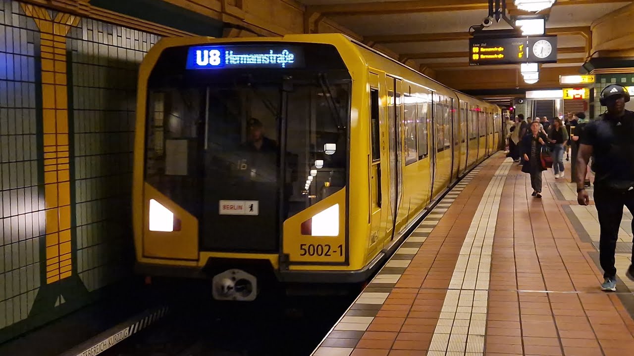 U-Bahn Berlin | Mitfahrt in der kompletten U8 von Wittenau bis Hermannstraße im H95 5002-4