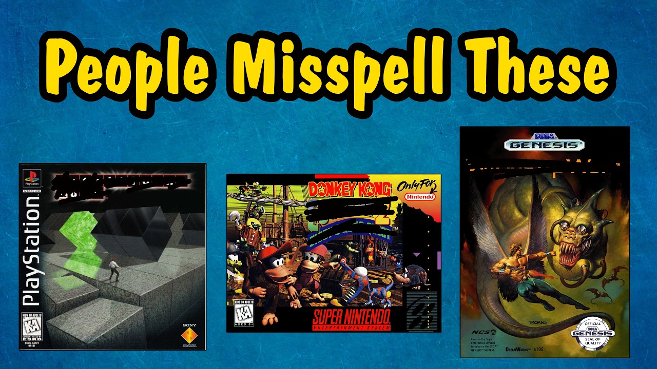 Top 10 Most Commonly Misspelled Video Game Titles