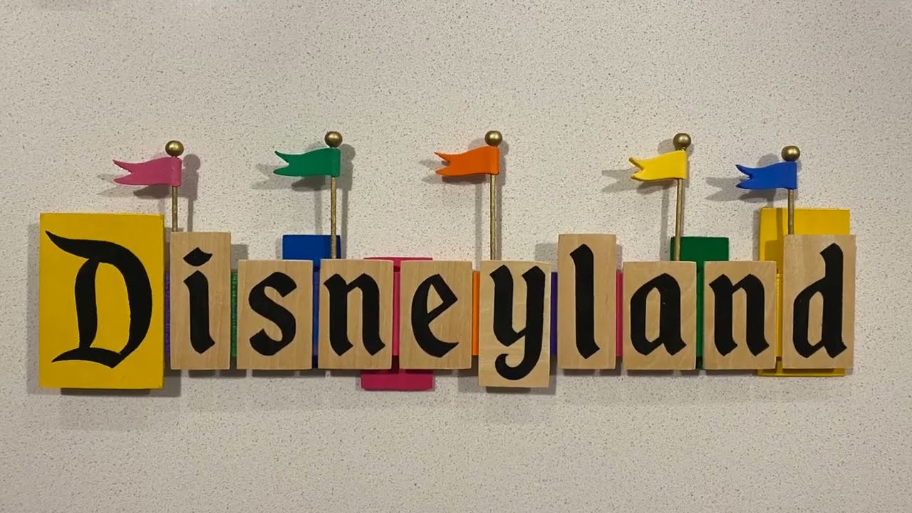 How I make my vintage Disneyland Sign!