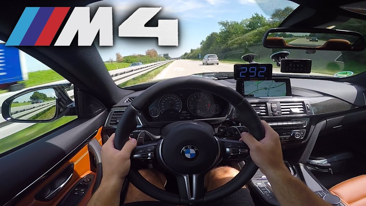 BMW M4 Competition pushing on German Autobahn✔