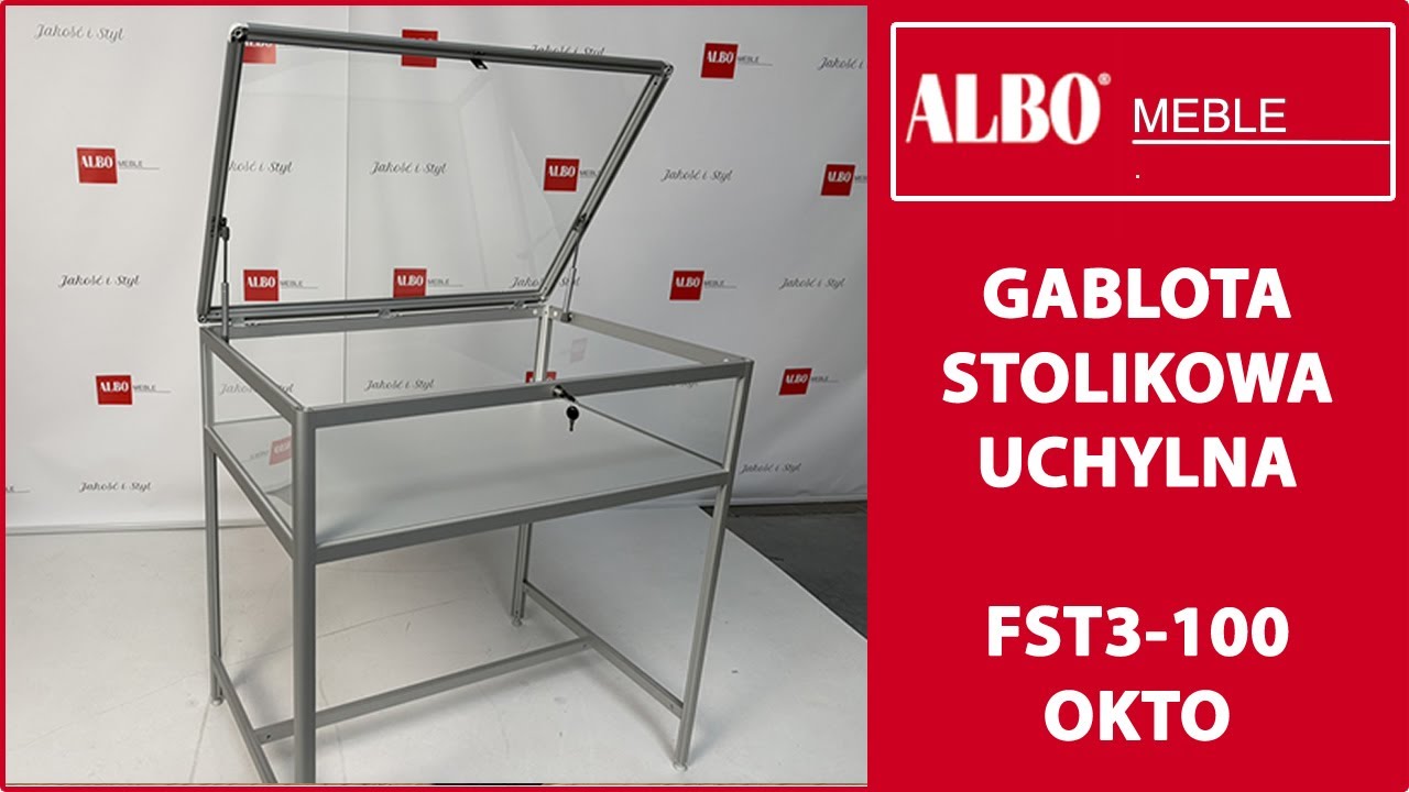 Gablota stolikowa uchylna szklana – funkcjonalna i estetyczna ekspozycja