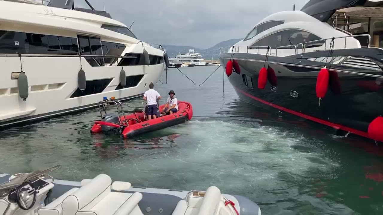 Mega yachts in the Port de Saint-Tropez Part 1