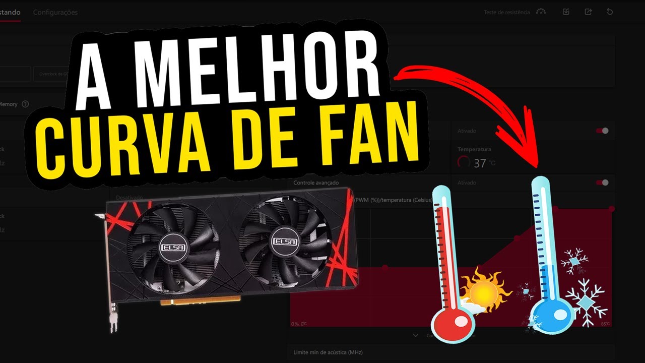 Essa CURVA DE FAN Vai Deixar Sua RX 580 2048sp do Aliexpress Gelada!