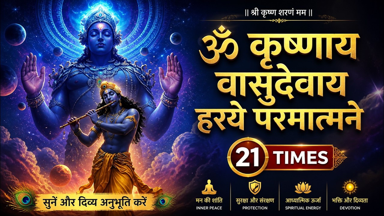 Om Krishnaya Vasudevaya Haraye Paramatmane | ॐ कृष्णाय वासुदेवाय हरये परमात्मने