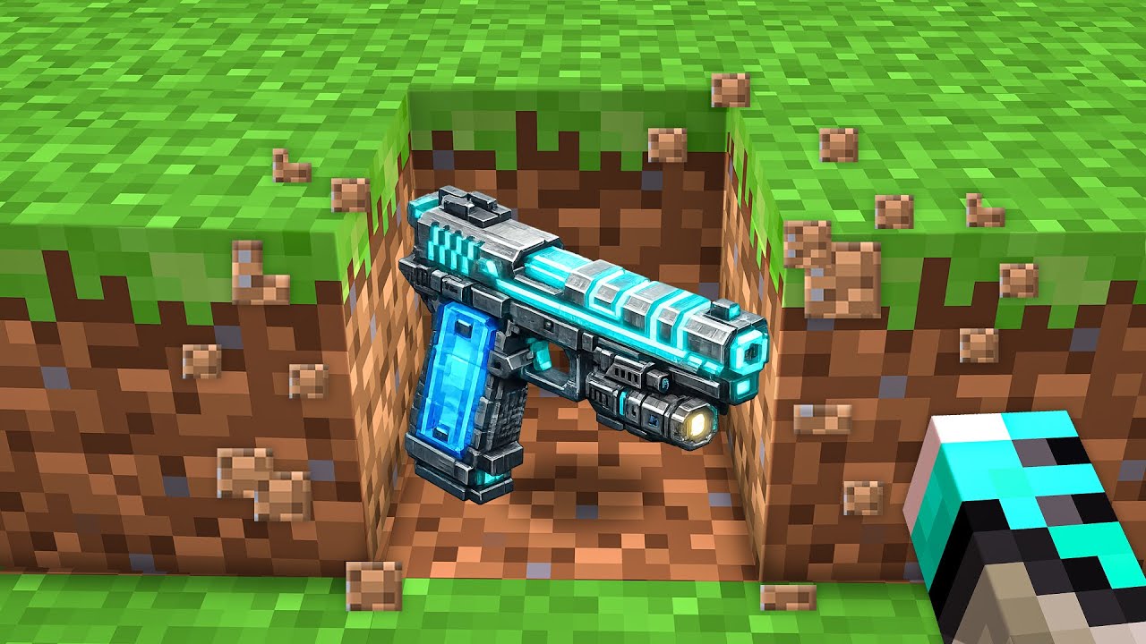 Minecraft But Every Drop is a Super Gun..!