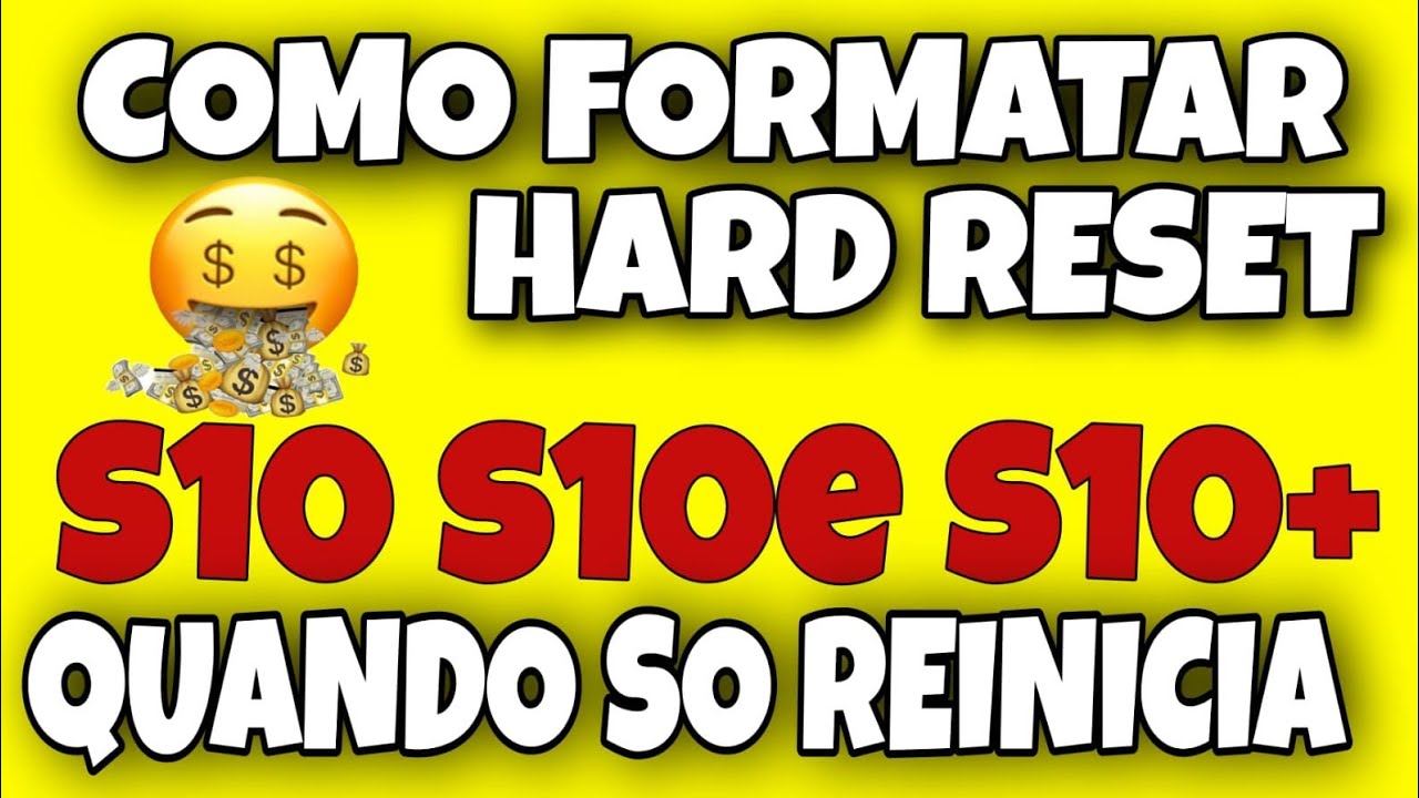 como formatar Samsung s10 / s10e / s10+ quando ele só reinicia hard reset desbloquear formatar